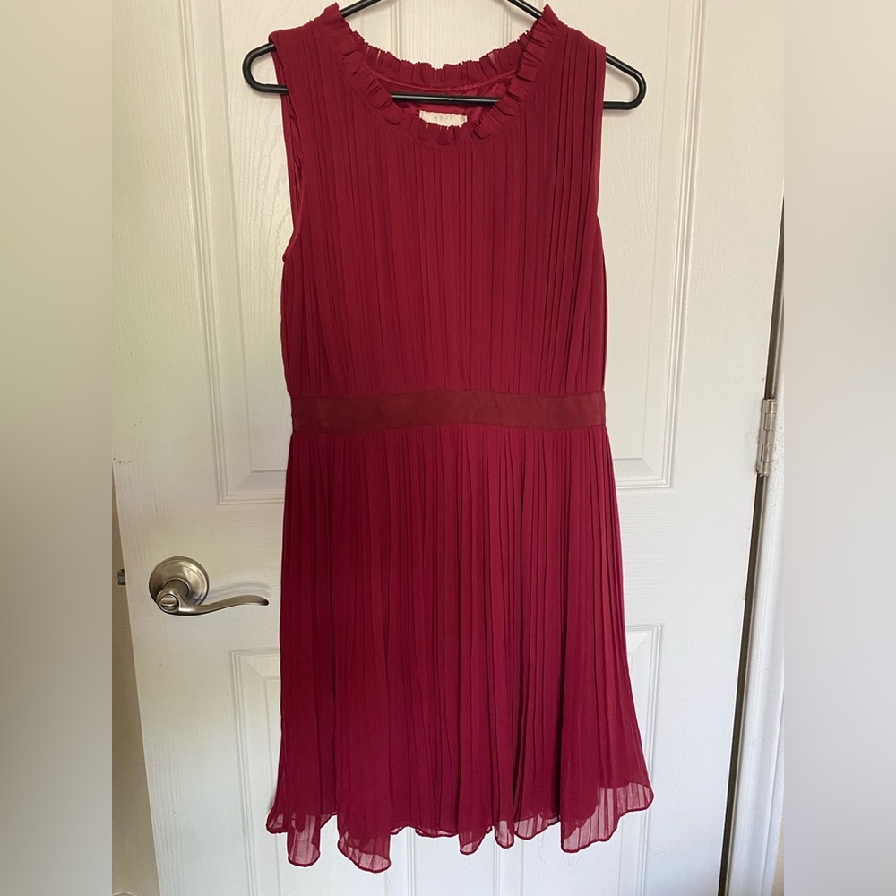 McGinn Sleeveless Dress with Pleated Detail